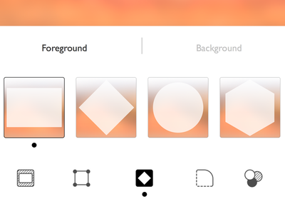 Icons and UI for an app