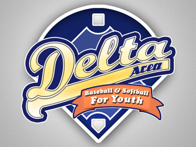 Delta Baseball Logo baseball logo softball sports