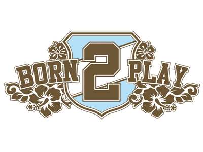 Born 2 Play Logo clothing logo sports