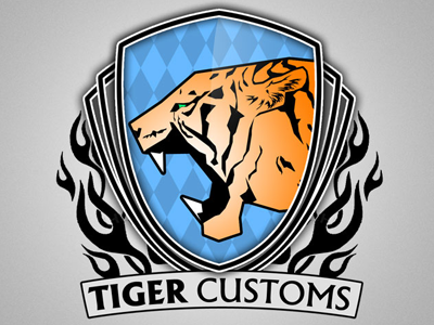 Tiger Customs Logo automotive logo tiger