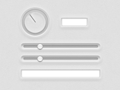 UI Concept field input knob slider ui