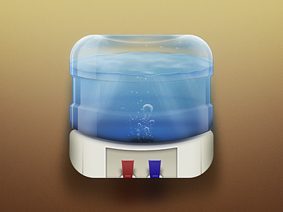 Water Cooler iOS Icon by Anthony Collurafici on Dribbble