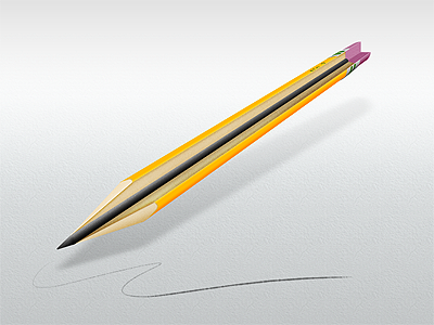 Pencil Cutaway cutaway illustration