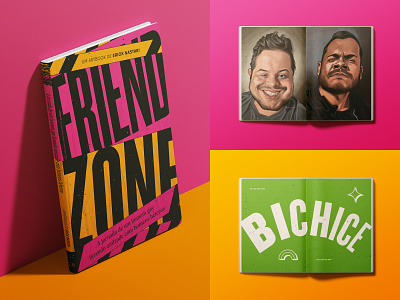 Livro FriendZone - 03 artbook book design design editorial design graphic design