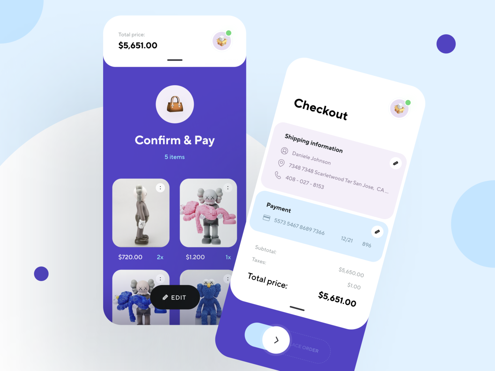 Confirmation and Checkout checkout page creative delivery app design app ecommerce ecommerce shop graphics illustration mobile ui payment product design shipping shop store ui ui design ux