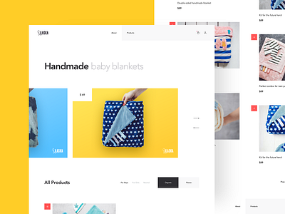 Laska: E-commerce ui design 2018 awsmd clean creative design interaction landing page layout ui ux