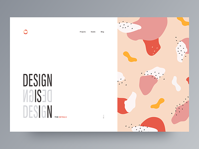 Design is in the details art awsmd clean creative design design agency details ecommerce fashion illustration interaction interface landing page layout minimal pattern product typography