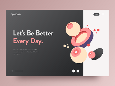 Landing Page Concept awsmd creative design fashion illustration interaction interface landing landing page layout minimal product typography ui ux vector