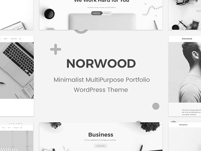 Norwood - Minimalist MultiPurpose Portfolio WordPress Theme agency blog business clean corporate creative magazine minimal multi purpose portfolio responsive woocommerce