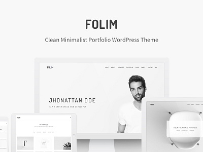 Folim - Clean Minimalist Portfolio WordPress Theme