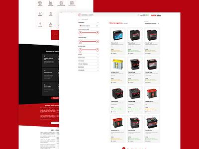 Site + Catálogo de Produtos - Baterias da Cidade design ui ux web design
