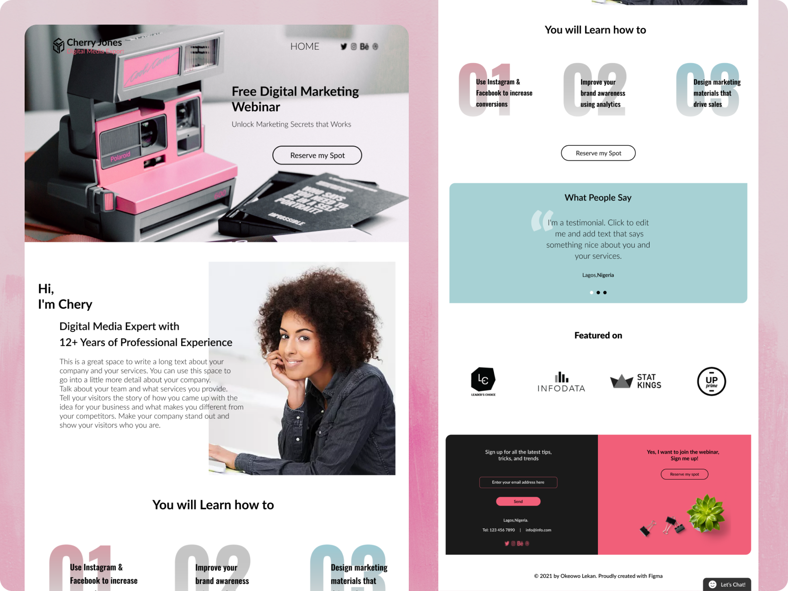 A Webinar Design by okeowo lekan on Dribbble
