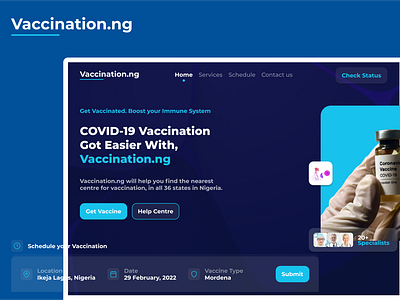 Responsive Design for a COVID-19 Vaccine Landing Page