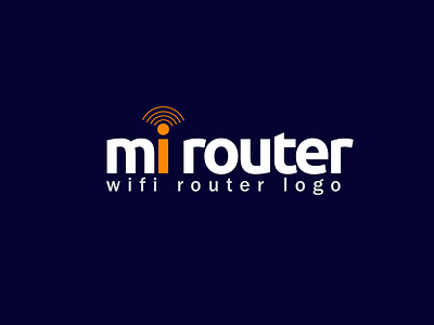 mi router logo branding design graphic design logo logo design mi router logo minima minimalist logo modern logo