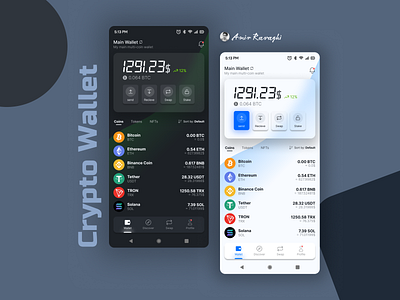 Crypto Wallet Mobile Design