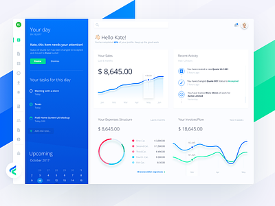 Fiskl financial app - desktop