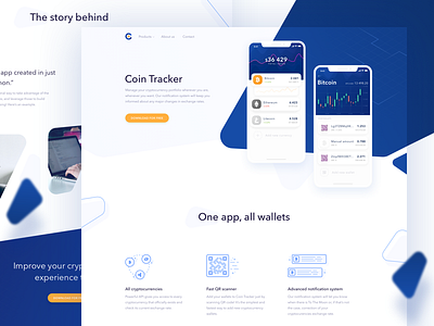 Coin Tracker Landing Page