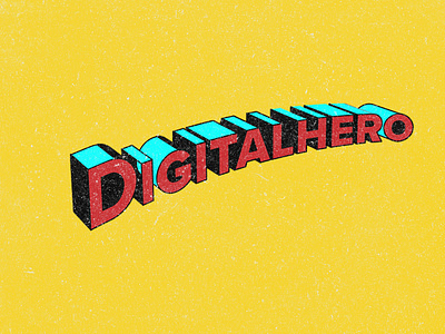 Digital Hero background flyer graphic design illustration web design
