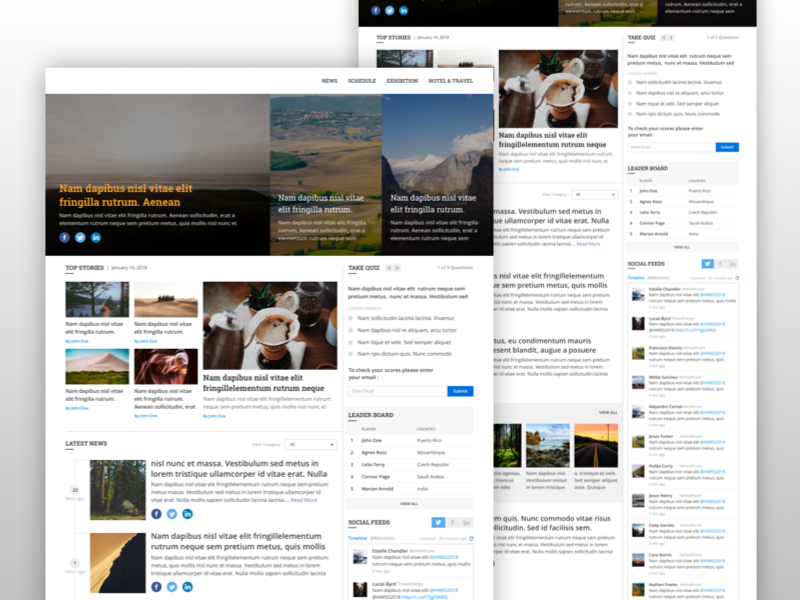 Newsfeed Design Ui Design Ux Design Web Design Indiefolio