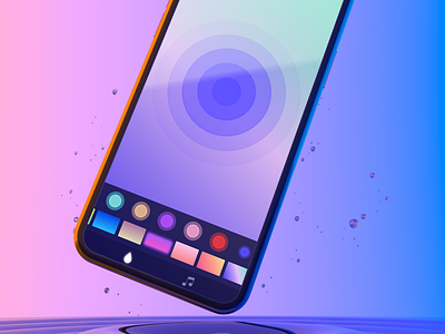 Ripples - The perfect app to calm down 200apps app apps calm colors design headspace meditation ripples sounds soundwave ui