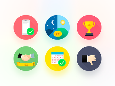 Badges for online betting service