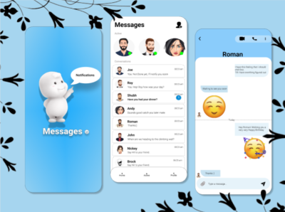 Messaging app UI app design ui