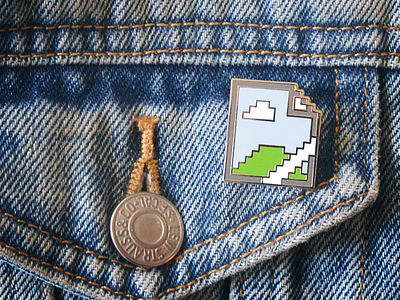 Broken Image Enamel Pin