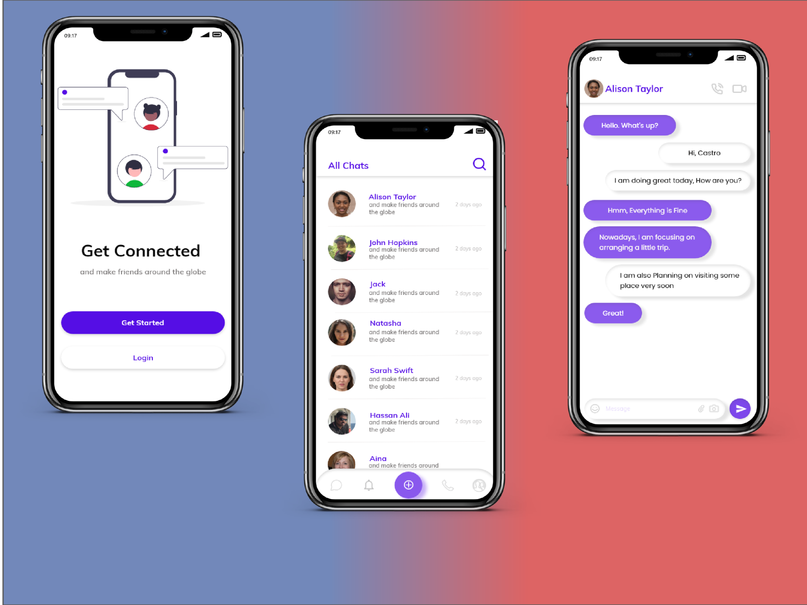 Chat App by Ali Hassan on Dribbble