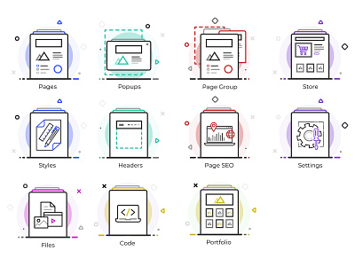 Icon Set 1 design graphic design icon icons icons pack iconset illustration ui ux vector
