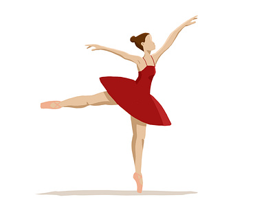 Dancer ballet dancer drawing illustration photoshop ps