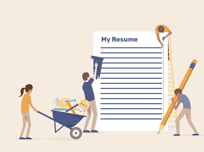 Renovate my resume illustration resume
