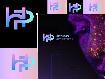 HEAVENS PRODUCTION LOGO DESIGN H+P branding design graphic design illu illustration logo motion graphics vector