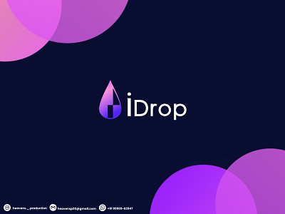 iDrop LOGO 3d animation branding design graphic design illu illustration logo motion graphics ui ux vector