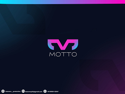 M lettre LOGO (MOTTO) branding design graphic design illu illustration logo motion graphics ui ux vector