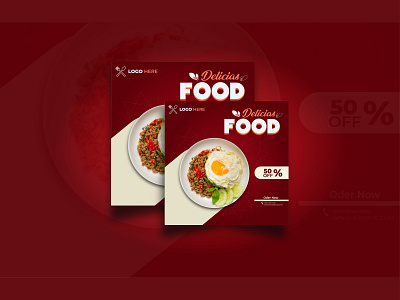 Food  Social Media Poster Design