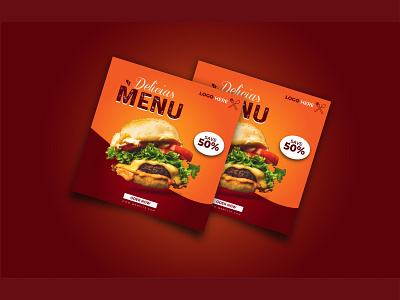 Delicius Food Poster Design design food graphic design poster designe sale poster design social add social media poster design