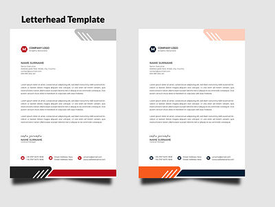 LETTERHEAD TEMPLATE flyer letterhead design letterheads stationary design template