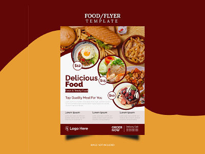 Delicious food flyer fastfood flyer food flyer food menu food poster fresh tasty food restaurant flyer seafood template