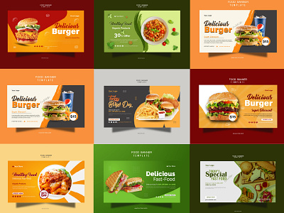 Food Horizontal Banner Design