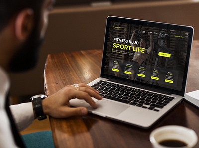 Sport life FitnessGym design ui ux