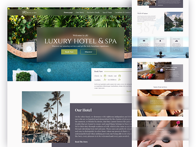 387 Hotel & Spa design ui ux web webdesign
