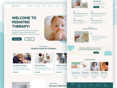 Pediatric Website design ui ux web webdesign