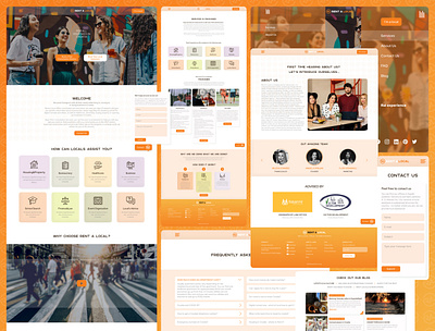 Website Rent a local design landing page ui ux web webdesign website