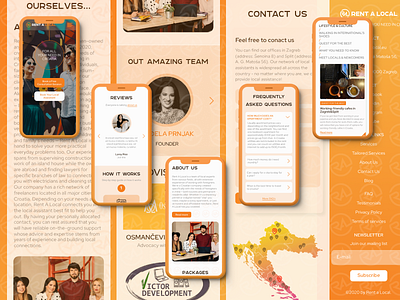 Mob version Rent a local design landing page mob mobversion ui ux web webdesign