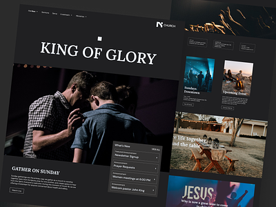 Concept of  Church website