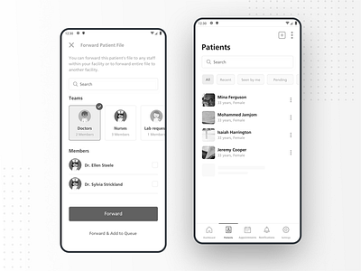 Clinic app app design appointments booking clinic design medical app patients ui ui design ux