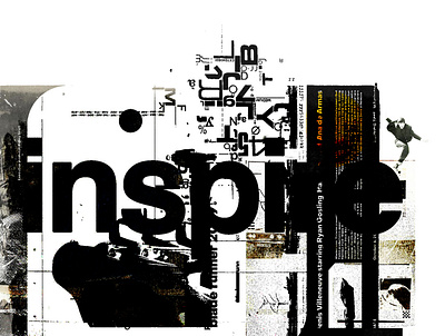 INSPIRE branding design illustration typography