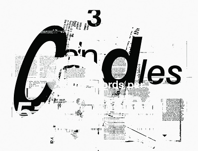 CANDLES branding design graphic design grunge illustration typography
