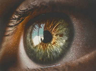 The Eye that Sees All adobe photoshop art eye illustration photo manipulation water paint