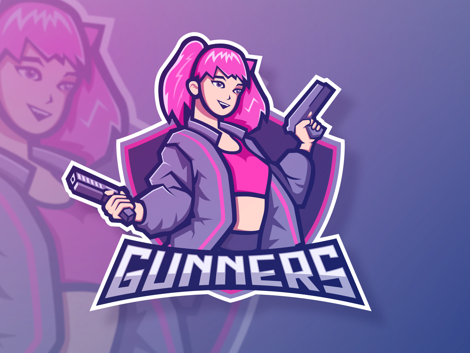 Gunner Mascot logo by Md Taslim Uddin Sakib on Dribbble